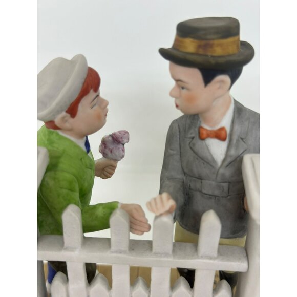 Danbury Mint Figurine The 12 Porcelain Figurines The RIVALS Norman Rockwell - Picture 6 of 7